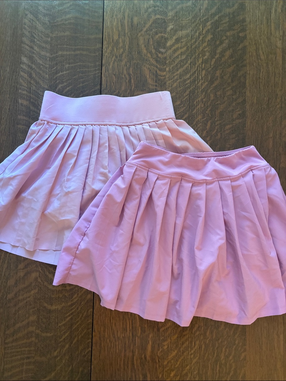 Girls Pink Pleated Skort Duo